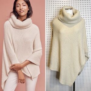 Anthropologie /‎ Do Everything in Love | Sequin Cowl Poncho, Cowl Neck Sweater